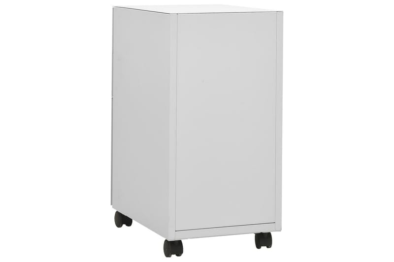 Mobilt arkivskap lysegrå 30x45x59 cm stål - Grå - Oppbevaring - Oppbevaringsmøbler - Kommode - Skuffeseksjon
