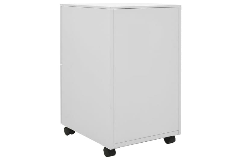 Mobilt arkivskap lysegrå 39x45x67 cm stål - Grå - Oppbevaring - Oppbevaringsmøbler - Kommode - Skuffeseksjon