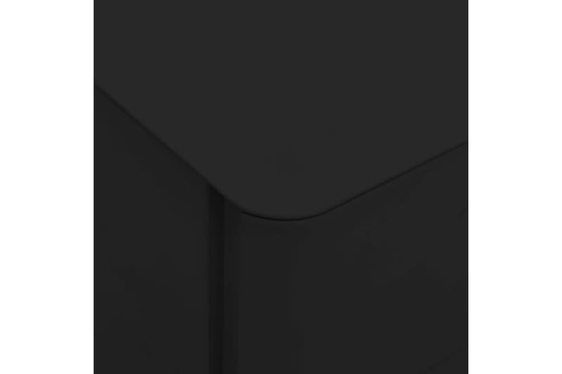 Mobilt arkivskap svart 30x45x59 cm stål - Svart - Oppbevaring - Oppbevaringsmøbler - Kommode - Skuffeseksjon