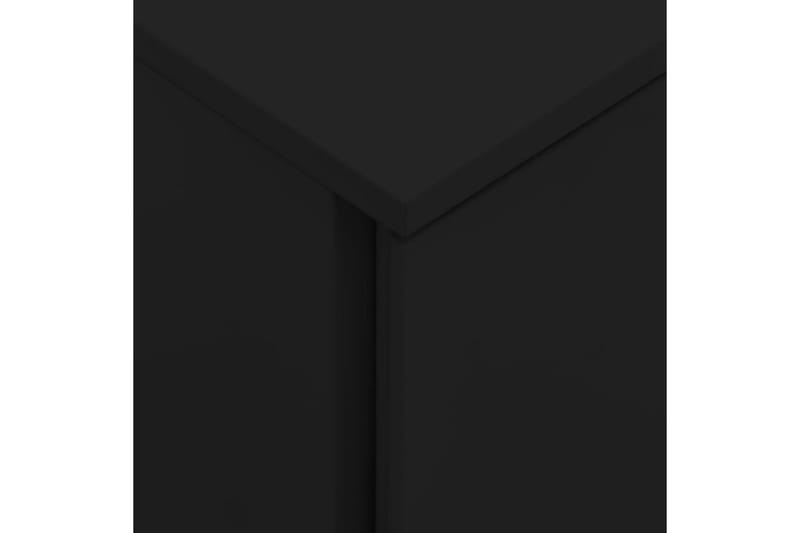 Mobilt arkivskap svart 39x45x67 cm stål - Svart - Skuffeseksjon
