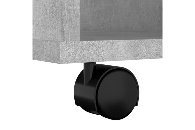 Rulleskap betonggrå 60x53x72 cm sponplate - Grå - Oppbevaring - Oppbevaringsmøbler - Kommode - Skuffeseksjon