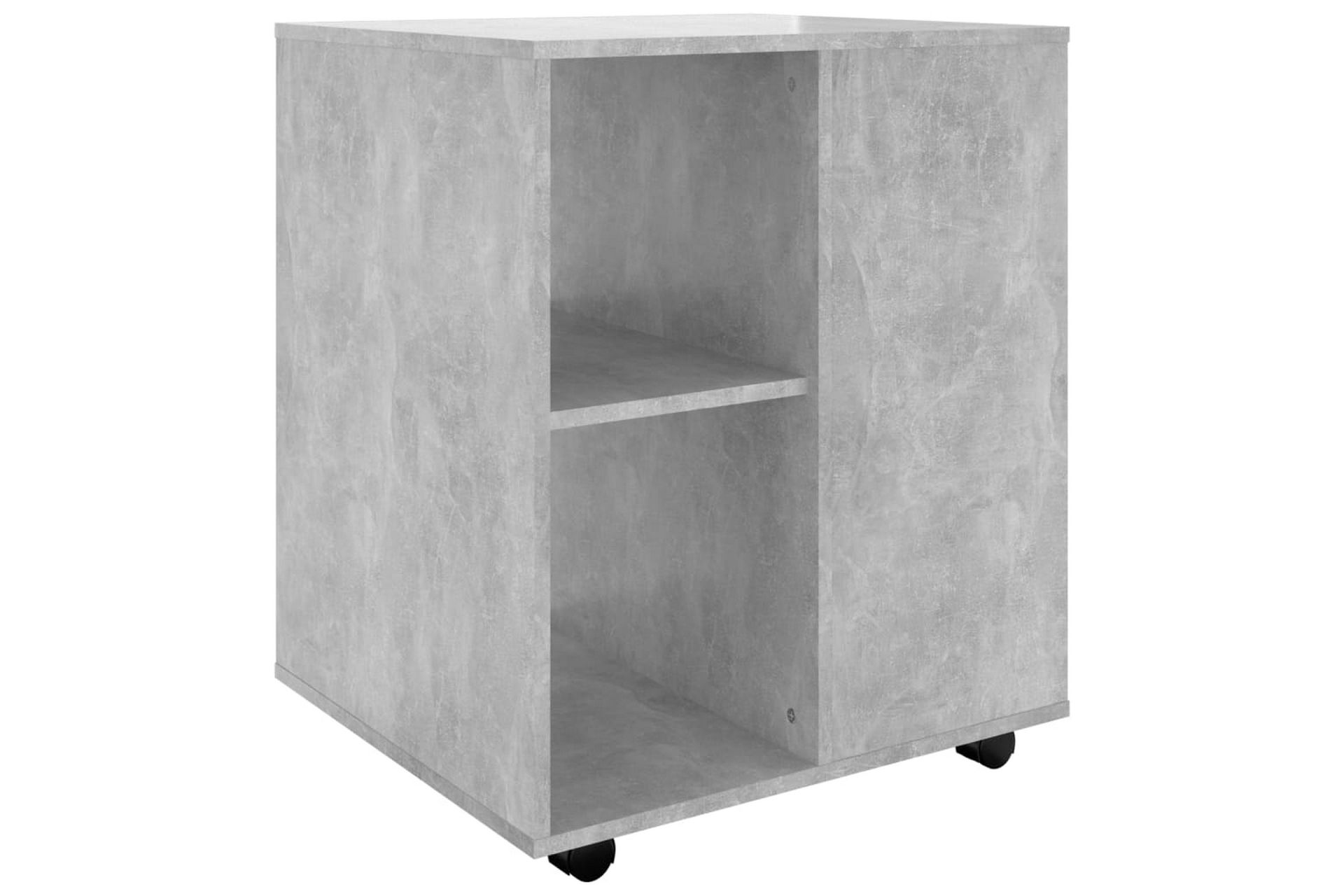 Rulleskap betonggrå 60x53x72 cm sponplate - Grå - Oppbevaring - Oppbevaringsmøbler - Kommode - Skuffeseksjon