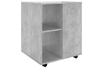 Rulleskap betonggrå 60x53x72 cm sponplate - Grå - Oppbevaring - Oppbevaringsmøbler - Kommode - Skuffeseksjon