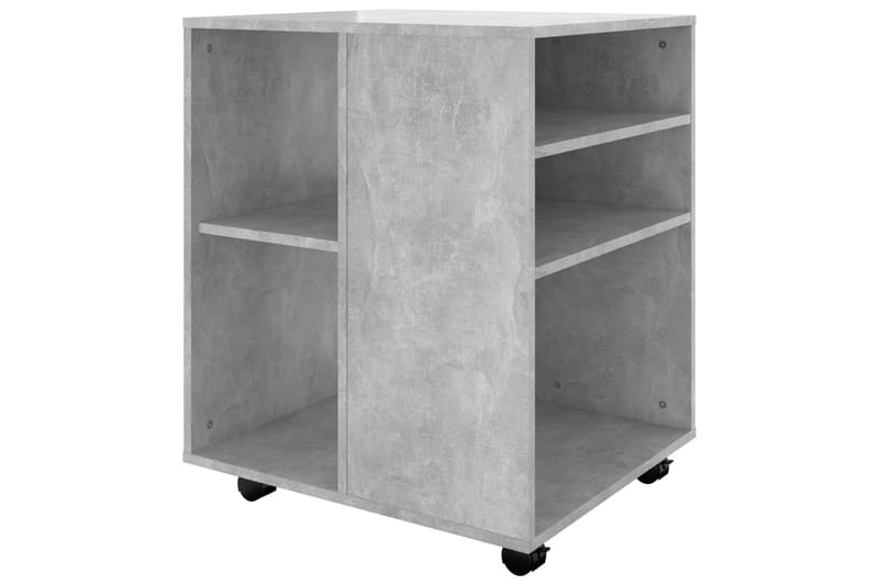 Rulleskap betonggrå 60x53x72 cm sponplate - Grå - Oppbevaring - Oppbevaringsmøbler - Kommode - Skuffeseksjon