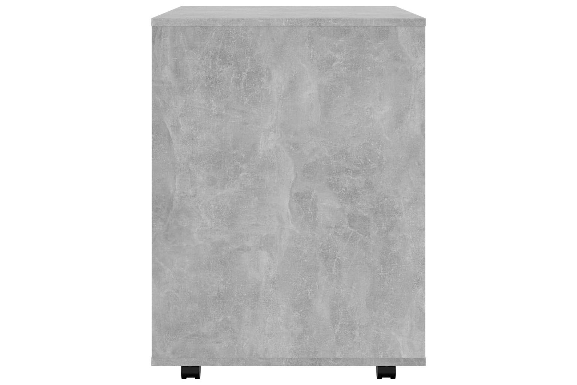 Rulleskap betonggrå 60x53x72 cm sponplate - Grå - Oppbevaring - Oppbevaringsmøbler - Kommode - Skuffeseksjon