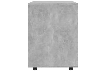 Rulleskap betonggrå 60x53x72 cm sponplate - Grå - Oppbevaring - Oppbevaringsmøbler - Kommode - Skuffeseksjon