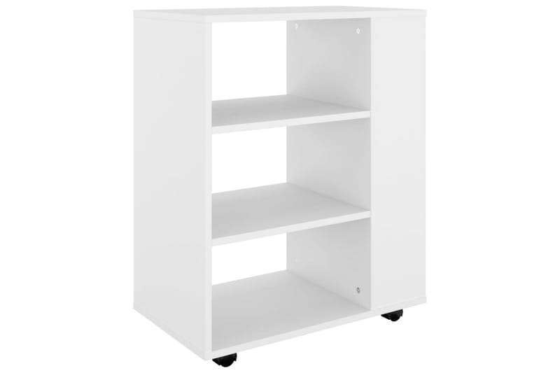 Rulleskap hvit 60x35x75 cm sponplate - Hvit - Oppbevaring - Oppbevaringsmøbler - Kommode - Skuffeseksjon