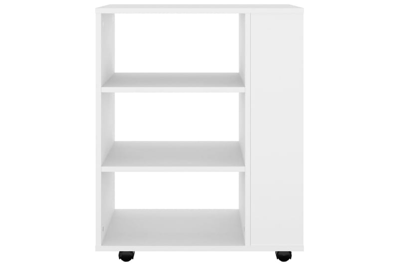 Rulleskap hvit 60x35x75 cm sponplate - Hvit - Oppbevaring - Oppbevaringsmøbler - Kommode - Skuffeseksjon