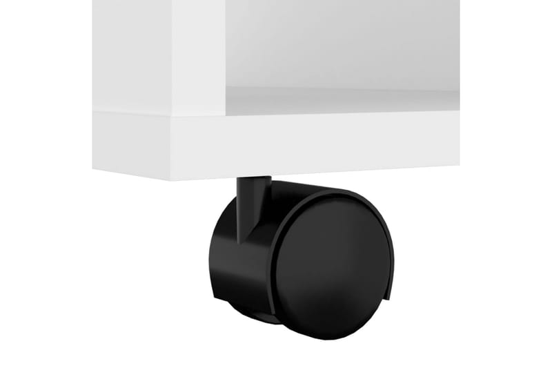 Rulleskap hvit 60x35x75 cm sponplate - Hvit - Oppbevaring - Oppbevaringsmøbler - Kommode - Skuffeseksjon
