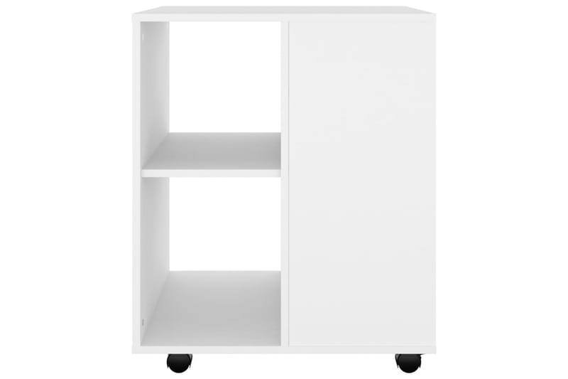 Rulleskap hvit 60x53x72 cm sponplate - Hvit - Oppbevaring - Oppbevaringsmøbler - Kommode - Skuffeseksjon