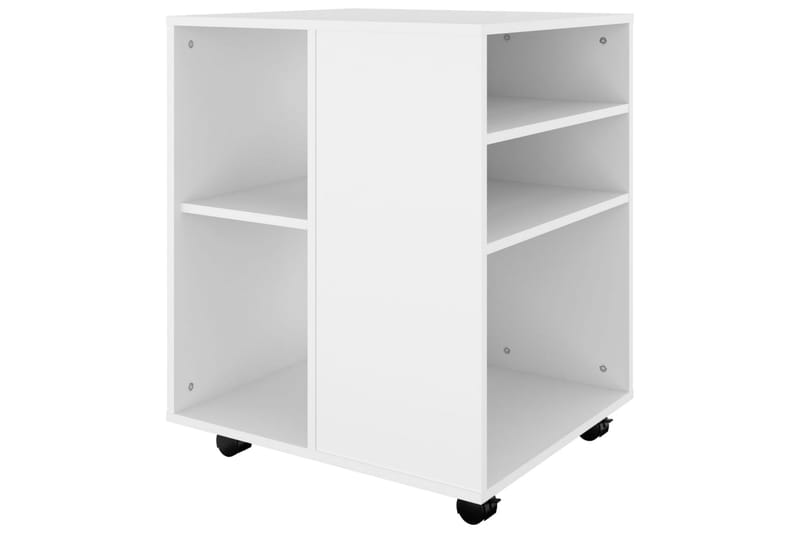 Rulleskap hvit 60x53x72 cm sponplate - Hvit - Oppbevaring - Oppbevaringsmøbler - Kommode - Skuffeseksjon