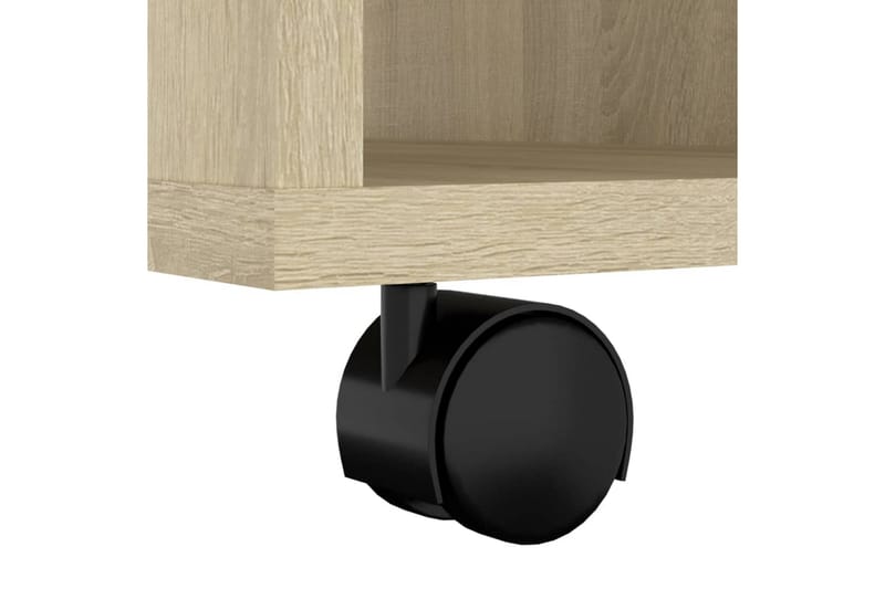 Rulleskap sonoma eik 60x53x72 cm sponplate - Brun - Oppbevaring - Oppbevaringsmøbler - Kommode - Skuffeseksjon
