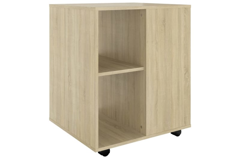 Rulleskap sonoma eik 60x53x72 cm sponplate - Brun - Oppbevaring - Oppbevaringsmøbler - Kommode - Skuffeseksjon