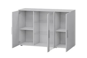 Soho Kommode 41x120 cm LED-belysning - Eik/Svart/Blå - Oppbevaring - Oppbevaringsmøbler - Kommode - Entrekommode