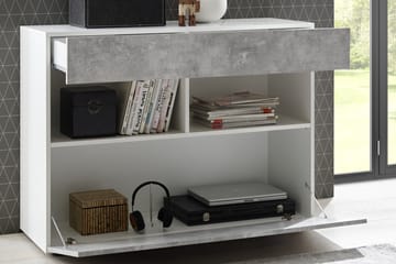Sorano Kommode 111 cm - Hvit/Grå - Oppbevaring - Oppbevaringsmøbler - Kommode