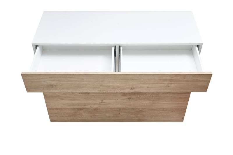Sorano Kommode 111 cm - Hvit/Tre/Natur - Oppbevaring - Oppbevaringsmøbler - Kommode