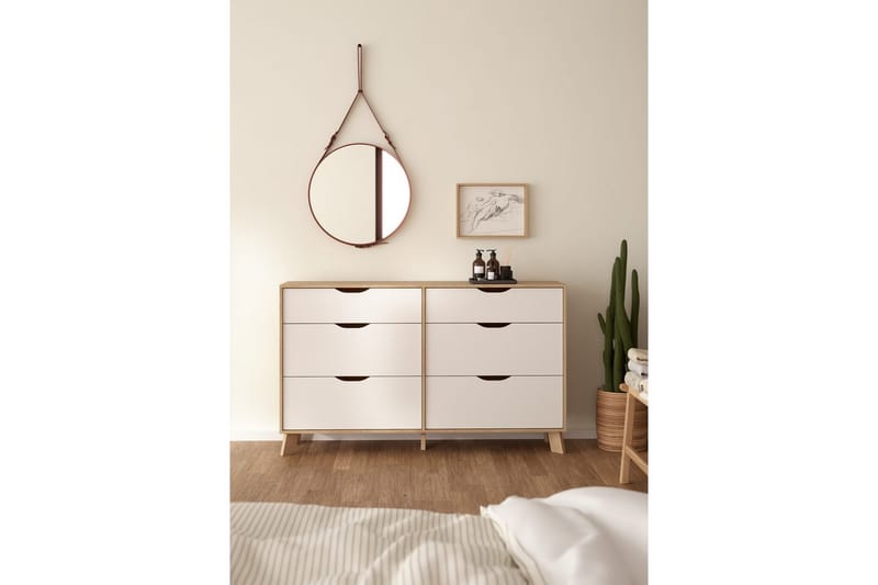 Sumita Kommode 156 cm - Natur/Hvit - Oppbevaring - Oppbevaringsmøbler - Kommode