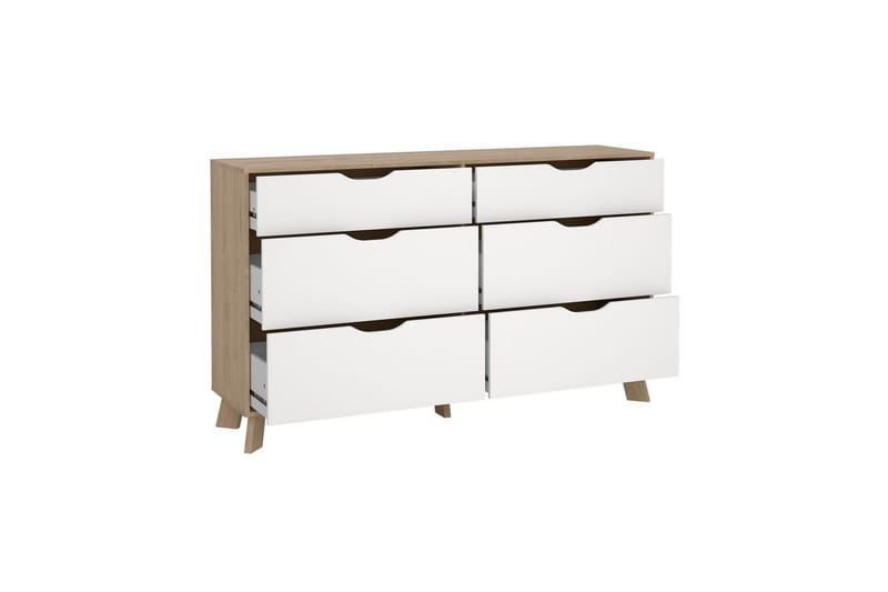 Sumita Kommode 156 cm - Natur/Hvit - Oppbevaring - Oppbevaringsmøbler - Kommode