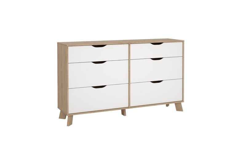 Sumita Kommode 156 cm - Natur/Hvit - Oppbevaring - Oppbevaringsmøbler - Kommode