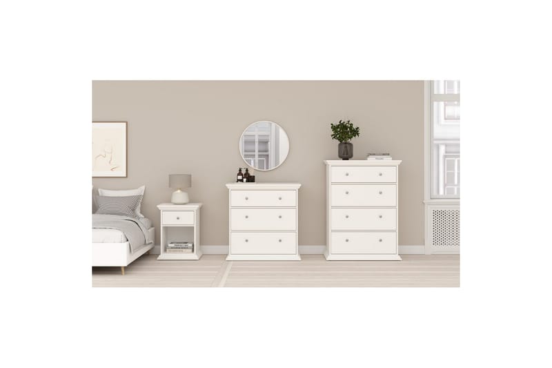Suneta Kommode 86 cm - Hvit - Oppbevaring - Oppbevaringsmøbler - Kommode