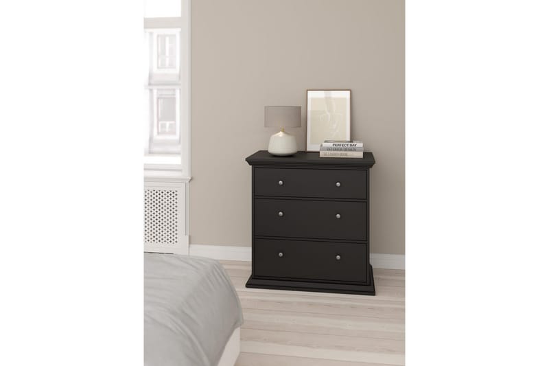 Suneta Kommode 86 cm - Svart - Oppbevaring - Oppbevaringsmøbler - Kommode