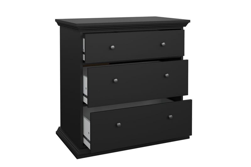 Suneta Kommode 86 cm - Svart - Oppbevaring - Oppbevaringsmøbler - Kommode