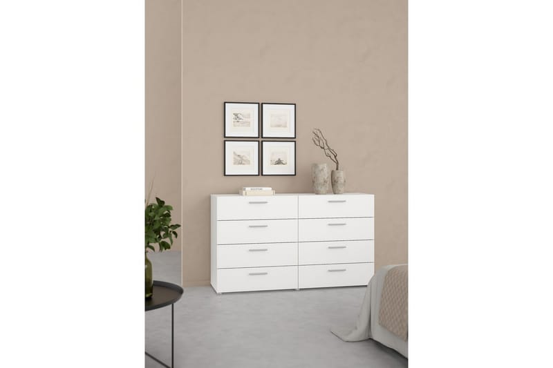 Suntia Kommode 140 cm - Hvit - Oppbevaring - Oppbevaringsmøbler - Kommode
