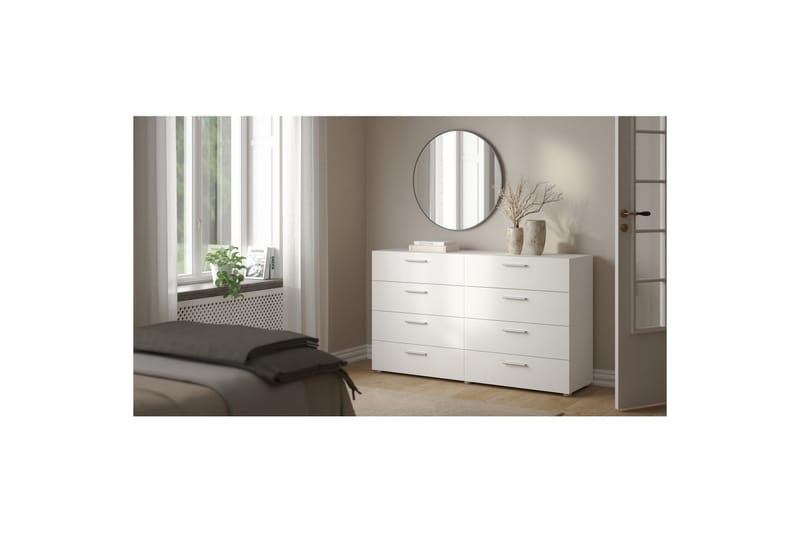 Suntia Kommode 140 cm - Hvit - Oppbevaring - Oppbevaringsmøbler - Kommode