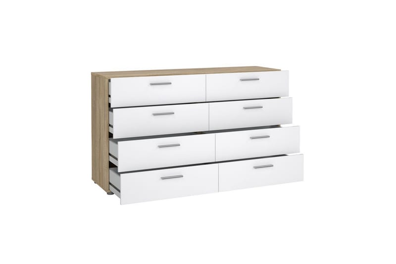 Suntia Kommode 140 cm - Natur/Hvit - Oppbevaring - Oppbevaringsmøbler - Kommode