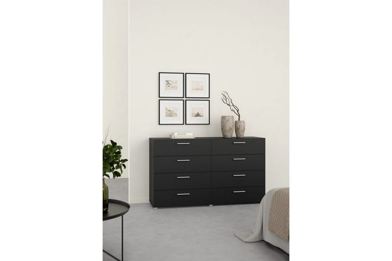 Suntia Kommode 140 cm - Svart - Oppbevaring - Oppbevaringsmøbler - Kommode