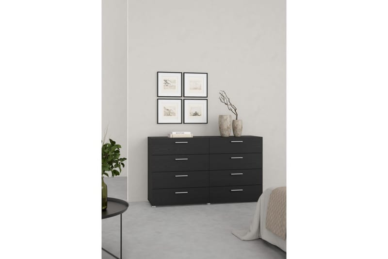 Suntia Kommode 140 cm - Svart - Oppbevaring - Oppbevaringsmøbler - Kommode