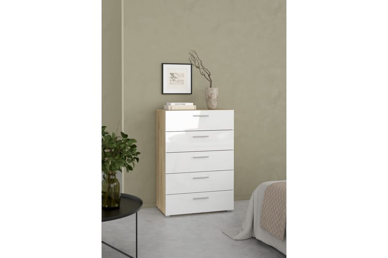 Suntia Kommode 70 cm - Natur/Hvit - Oppbevaring - Oppbevaringsmøbler - Kommode - Entrekommode