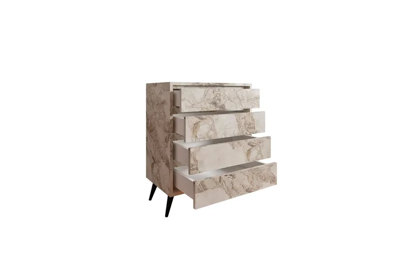 Suvera Kommode 70 cm - Hvit Marmor - Oppbevaring - Oppbevaringsmøbler - Kommode - Entrekommode