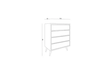 Suvera Kommode 70 cm - Hvit Marmor - Oppbevaring - Oppbevaringsmøbler - Kommode - Entrekommode