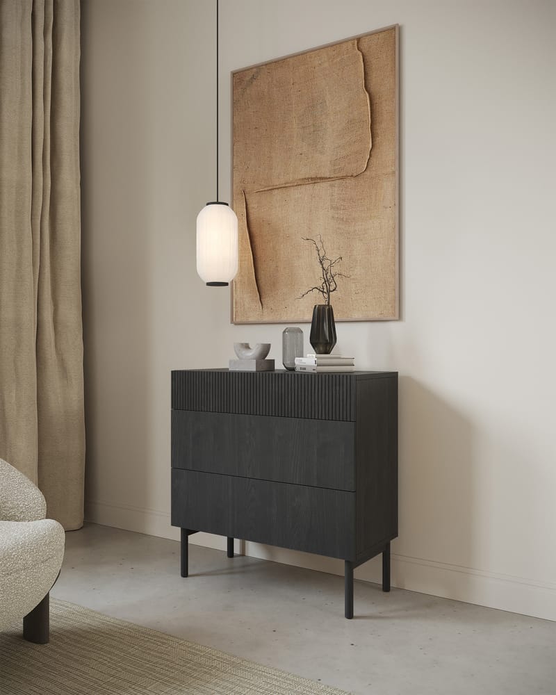 Takayo Kommode 90 cm - Svart - Oppbevaring - Oppbevaringsmøbler - Kommode - Entrekommode