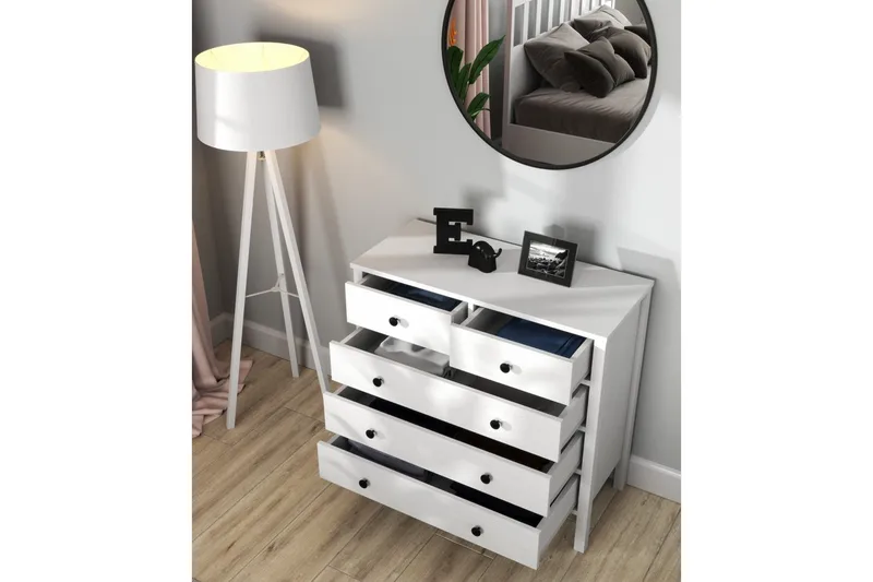 Talven Kommode 90 cm - Natur/Hvit - Oppbevaring - Oppbevaringsmøbler - Kommode - Entrekommode