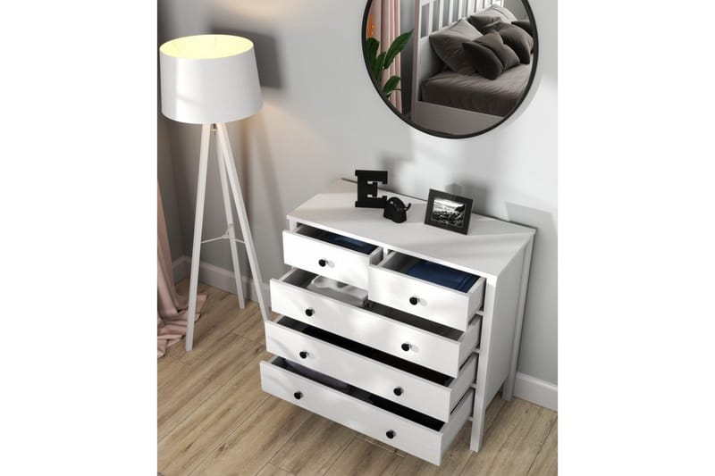 Talven Kommode 90 cm - Natur/Hvit - Oppbevaring - Oppbevaringsmøbler - Kommode - Entrekommode