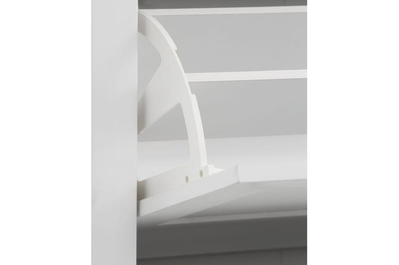 Temse Skoskap 125 cm - Hvit / Brun - Oppbevaring - Oppbevaringsmøbler - Kommode