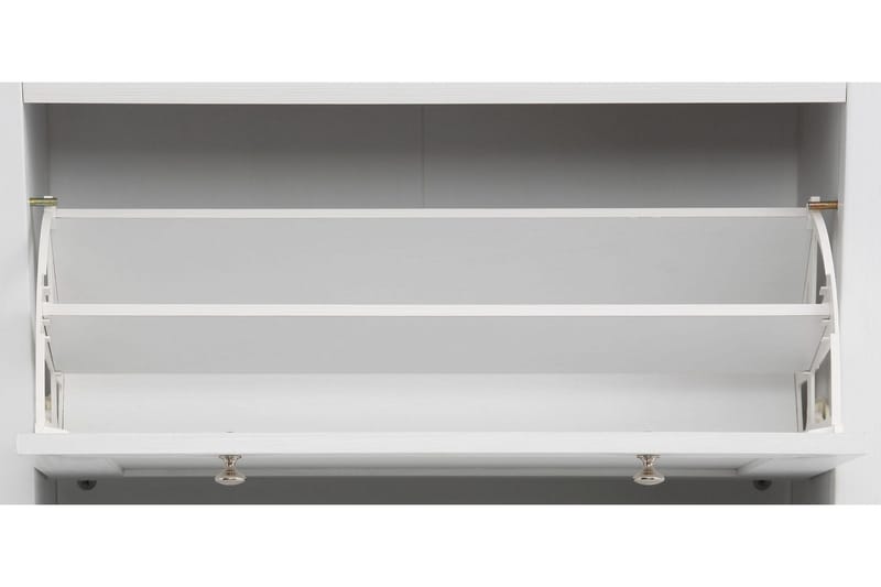 Temse Skoskap 125 cm - Hvit / Brun - Oppbevaring - Oppbevaringsmøbler - Kommode