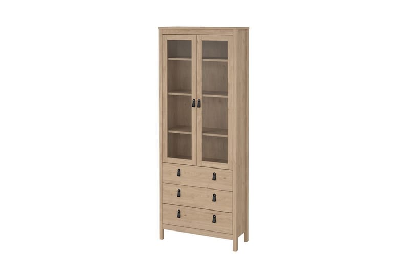 Vallvidera Vitrineskap 78x199 cm - Natur - Oppbevaring - Skap - Vitrineskap