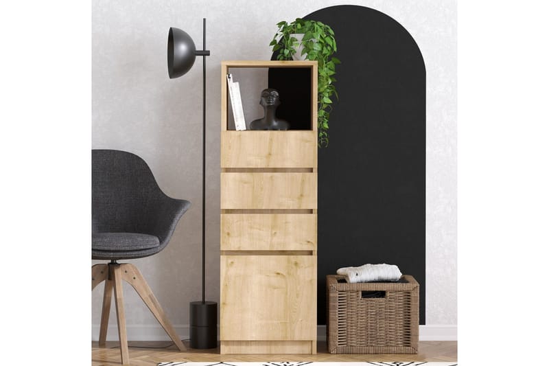 Tyven Kommode 40 cm - Rødfarget tre - Oppbevaring - Oppbevaringsmøbler - Kommode - Entrekommode