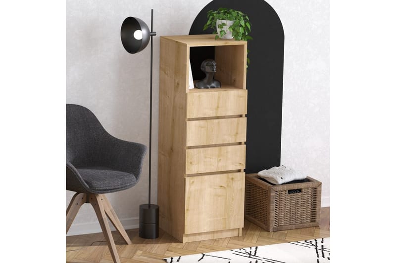 Tyven Kommode 40 cm - Rødfarget tre - Oppbevaring - Oppbevaringsmøbler - Kommode - Entrekommode