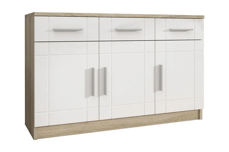 Valga Kommode 37x104 cm - Hvit/Natur - Oppbevaring - Oppbevaringsmøbler - Kommode - Entrekommode