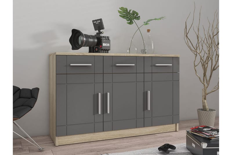 Valga Kommode 37x104 cm - Natur/Grå - Oppbevaring - Oppbevaringsmøbler - Kommode - Entrekommode