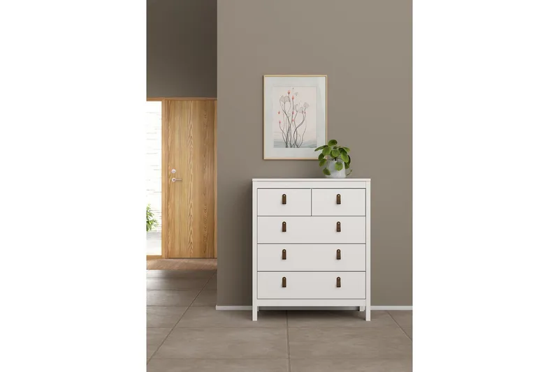 Vallvidera Kommode 82 cm - Hvit - Oppbevaring - Oppbevaringsmøbler - Kommode - Entrekommode