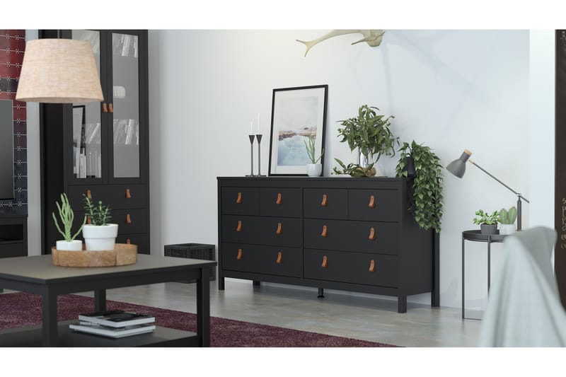 Vallvidera Nattbord 159 cm - Svart - Oppbevaring - Oppbevaringsmøbler - Kommode - Entrekommode