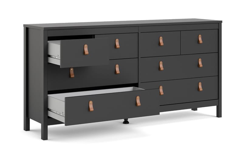 Vallvidera Nattbord 159 cm - Svart - Oppbevaring - Oppbevaringsmøbler - Kommode - Entrekommode