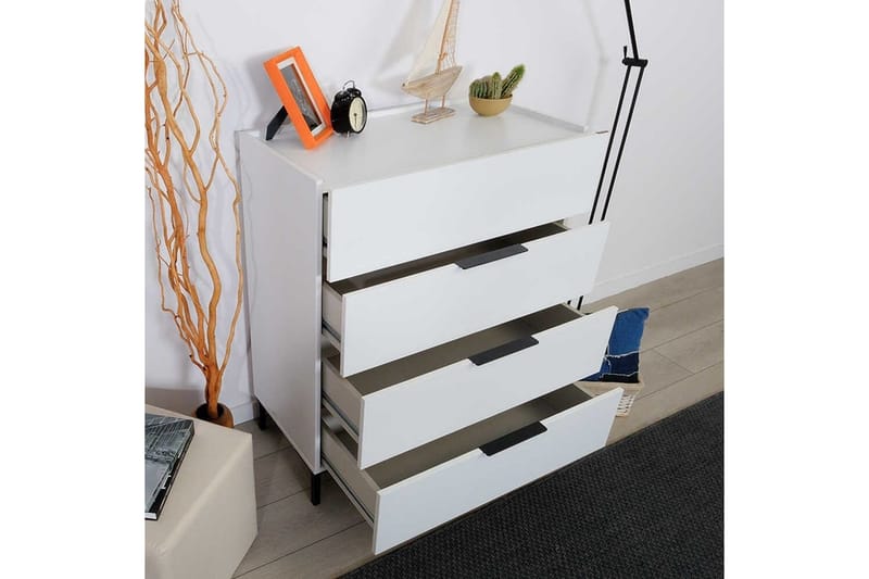 Vanlig kommode uten overskap Kommode Matul Hvit Vit - Oppbevaring - Oppbevaringsmøbler - Kommode - Entrekommode