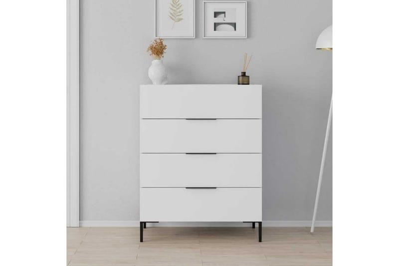 Vanlig kommode uten overskap Kommode Matul Hvit Vit - Oppbevaring - Oppbevaringsmøbler - Kommode - Entrekommode