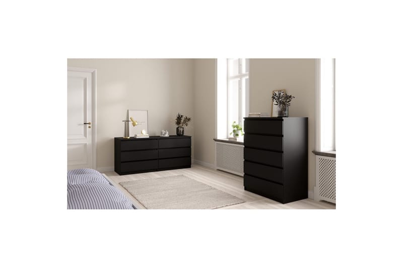Vanlig kommode uten overskap Tvilum Salomns kommode 77 cm Svart - Oppbevaring - Oppbevaringsmøbler - Kommode - Entrekommode